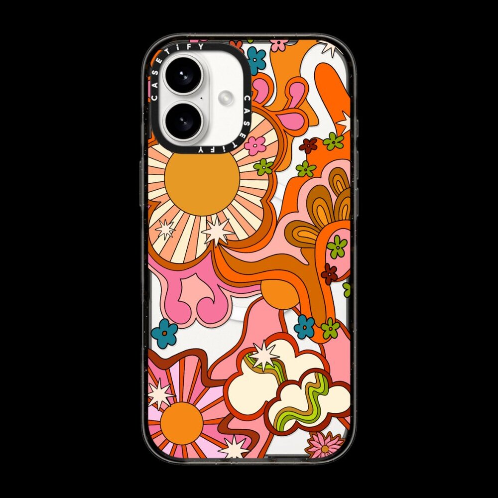 Casetify Seventies Psychedelic by Illustrated by Charlie iPhone16 Plus